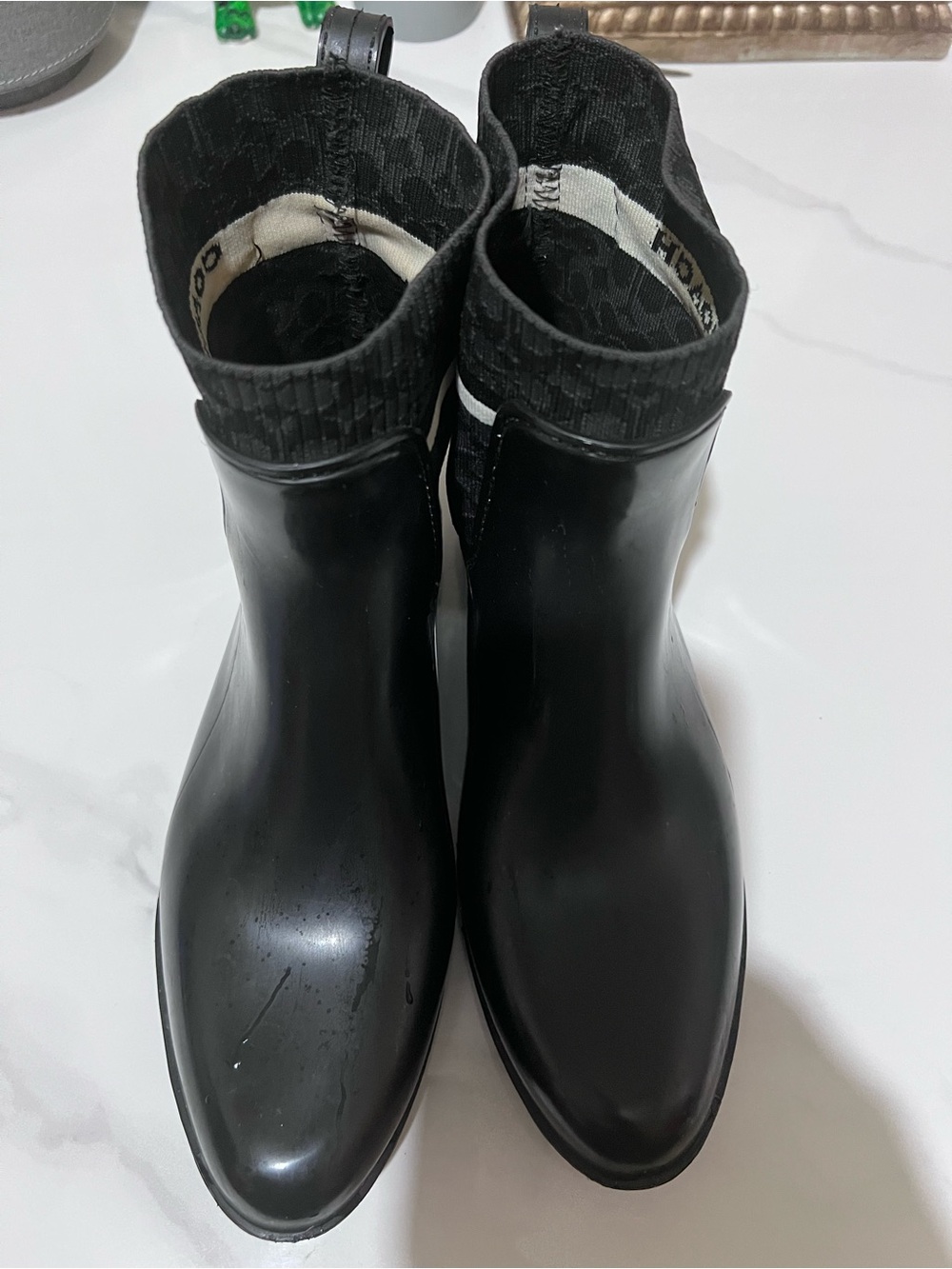 Coach Black Women's Ankle Rain Boots
